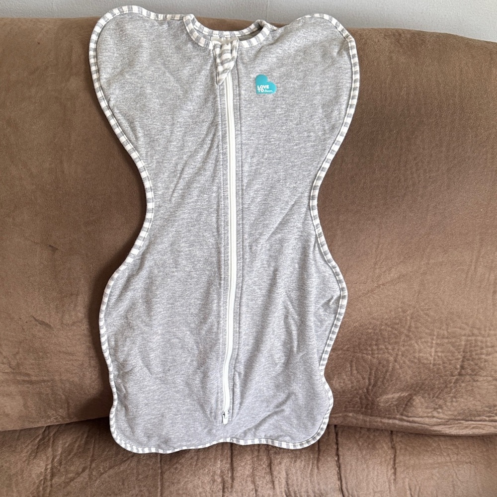 Love to Dream Striped Gray Sleep Sack